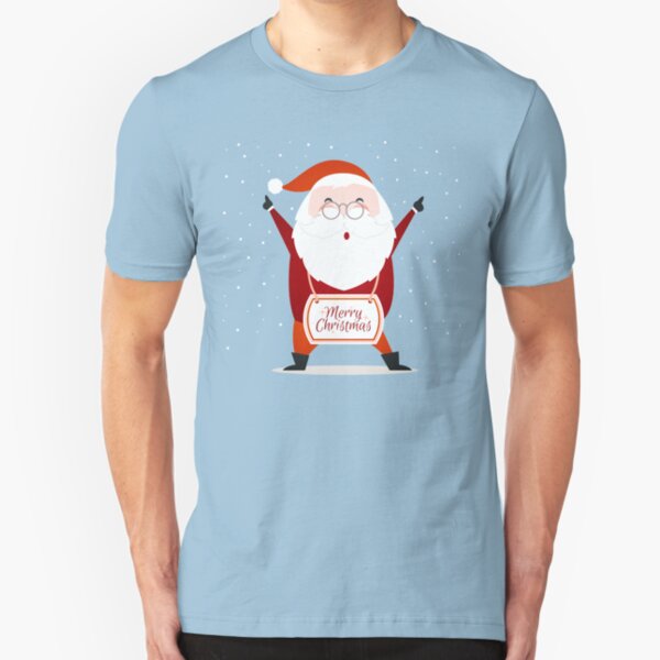 Funny Christmas Shirts - Santa Claus t-shirt Slim Fit T-Shirt