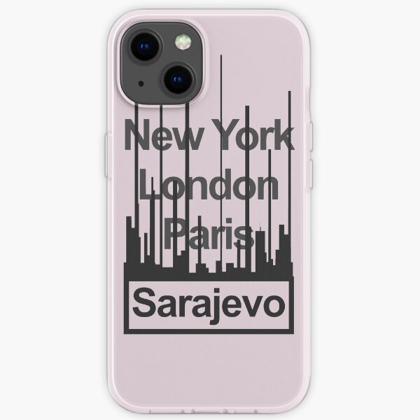 Bosnien und Herzegowina Sarajevo City Text Design iPhone Flexible Hülle