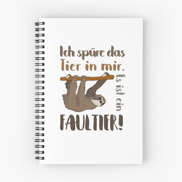 Item preview, Das Tier In Mir Faultier Lustiges Spruch Shirt Geschenk designed and sold by beautifulshirts.