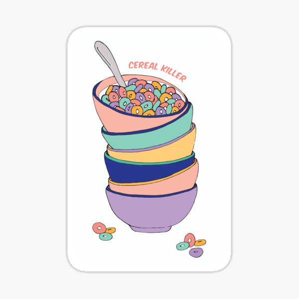 Cereal Sticker for Sale by Excali8urstuff