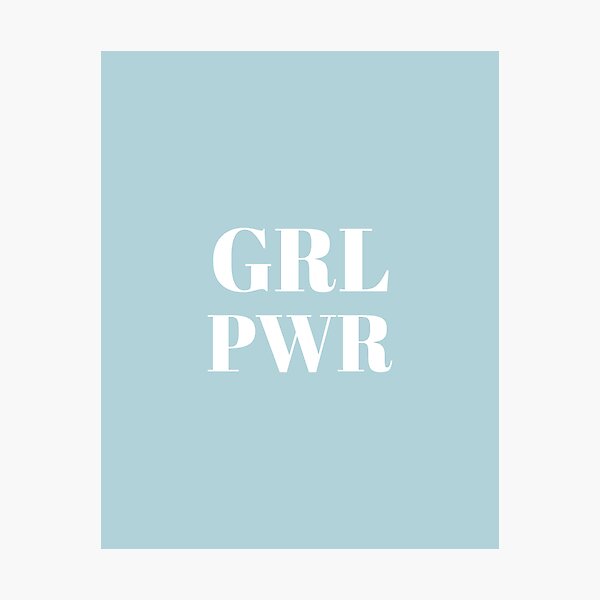 GRL PWR Blue Photographic Print