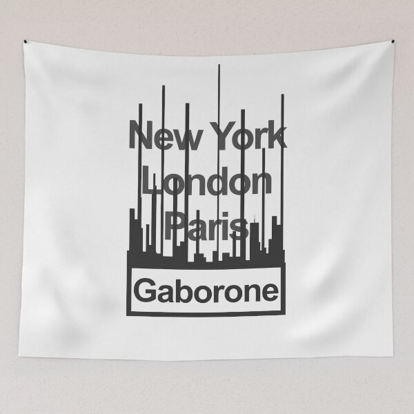 Item preview, Botswana Gaborone City Text design designed and sold by GetItGiftIt.