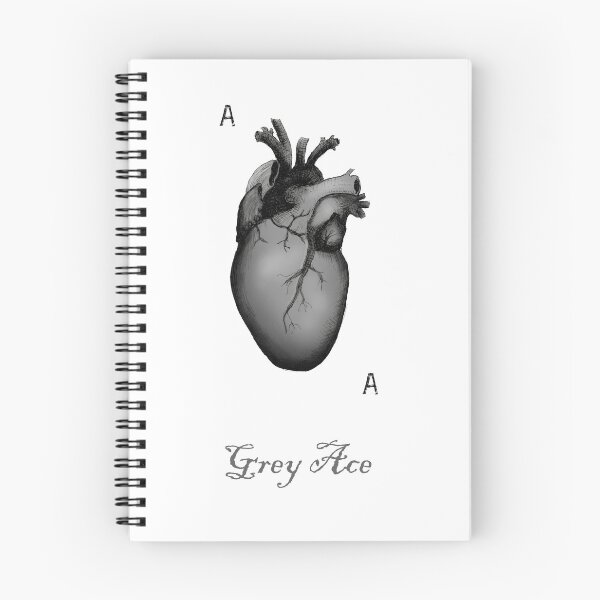 Item preview, Grey Ace of Hearts designed and sold by Cato Woodward.