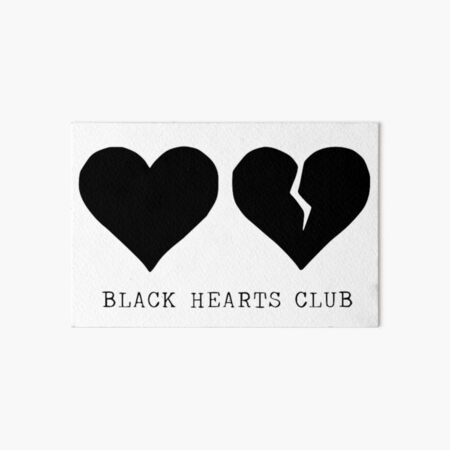 club de corazones negros yungblud Lámina rígida