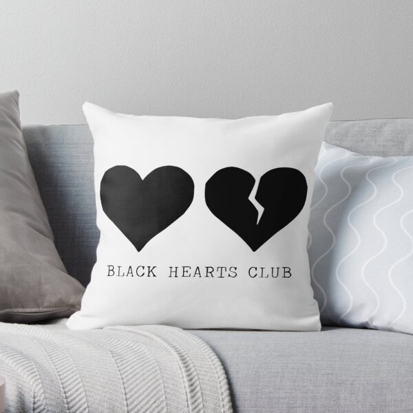 yungblud black hearts club Throw Pillow