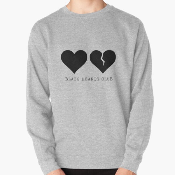 club de coeurs noirs yungblud Sweatshirt épais