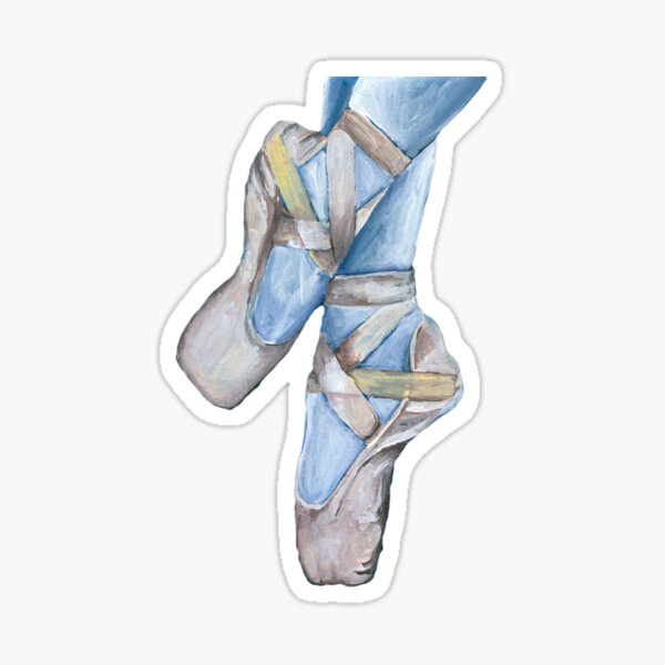 Pointe ballet shoes Ballerina Sticker