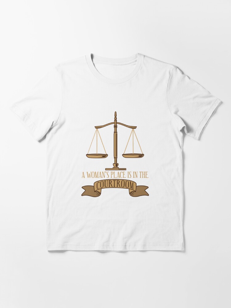 Thumbnail 2 von 7, Essential T-Shirt, A Woman's Place Is In The Courtroom - Funny Lawyer Gift designt und verkauft von yeoys.