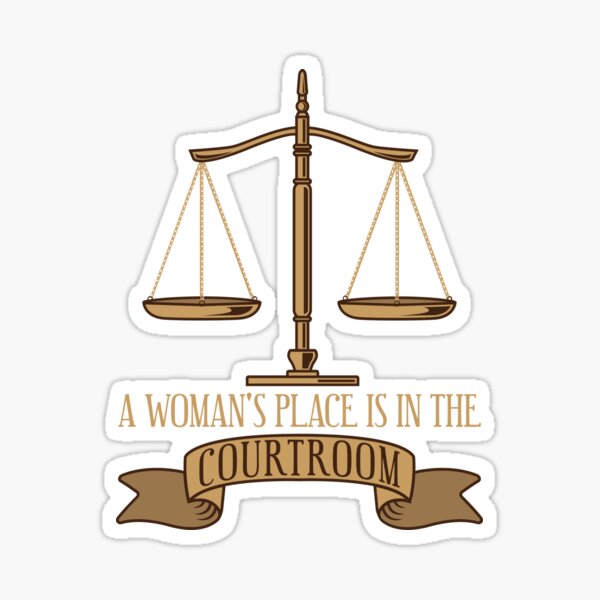 Item preview, A Woman's Place Is In The Courtroom - Funny Lawyer Gift designed and sold by yeoys.