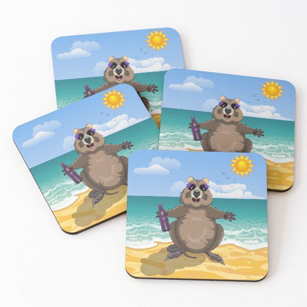 Item preview, Dude, It’s Summer!  Quokka at the Beach by Amanda M Lucas designed and sold by Amanda Lucas.