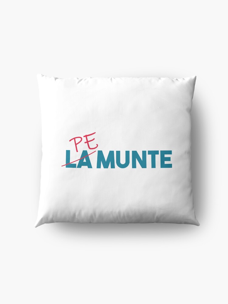 Alternate view of "Pe munte", nu "la munte" Floor Pillow