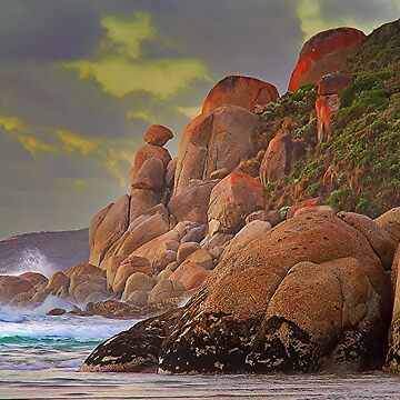 Artwork thumbnail, 0265 Whisky Bay Rocks - Wilsons Prom by Hans Kawitzki
