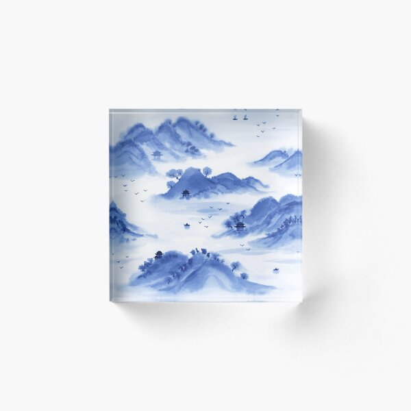 Morning in the Mountains Acrylic Block