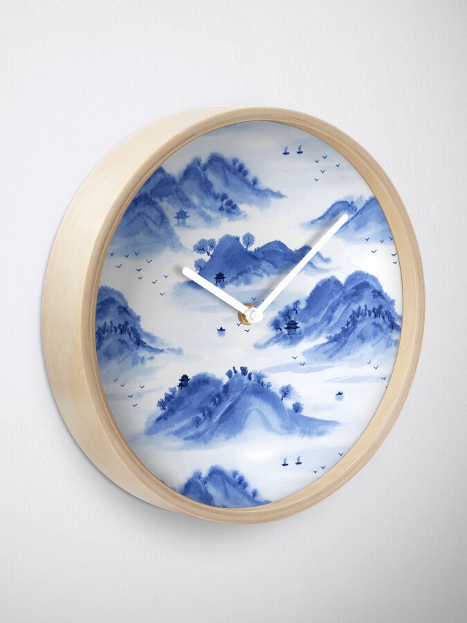 Alternate view of Morning in the Mountains Clock