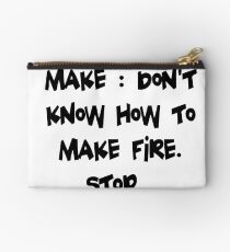 Funny UNIX Shell Make Studio Pouch