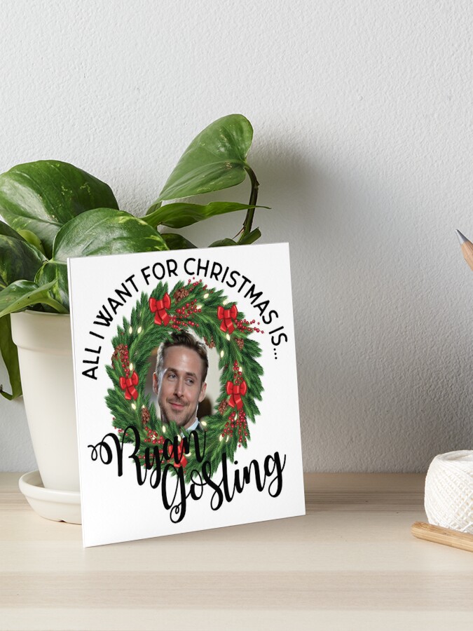 Ryan Gosling Wrapping Paper - Christmas Wrapping Paper - Ryan Gosling Santa  Hat Wrap