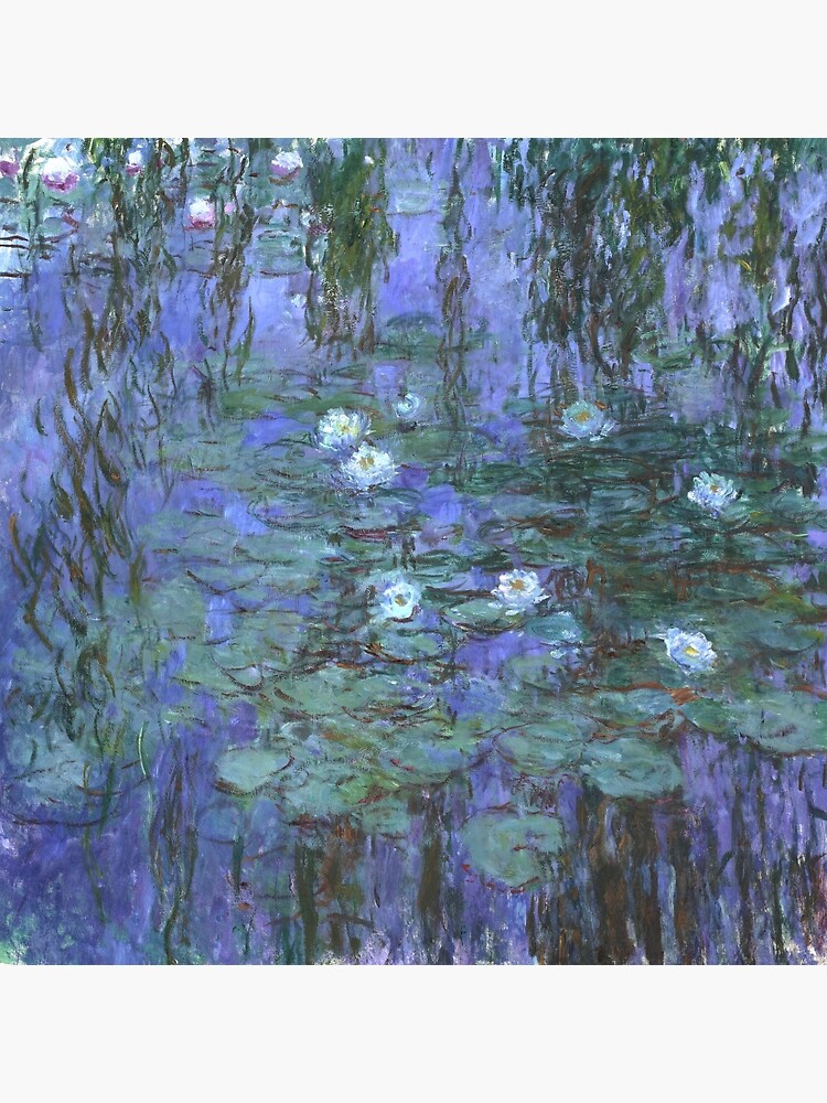 Thumbnail 7 of 7, Framed Art Print, Monet - Blue Waterlilies designed and sold by Chunga.