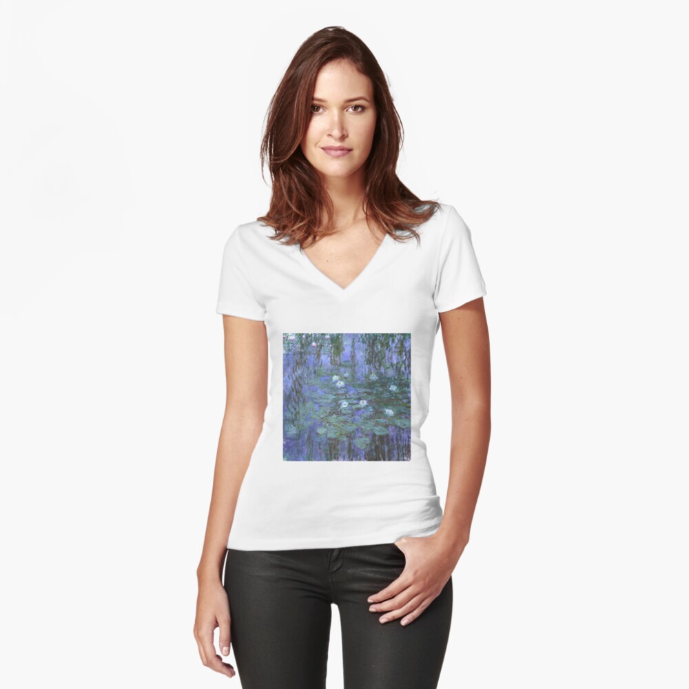 Item preview, Fitted V-Neck T-Shirt designed and sold by Chunga.