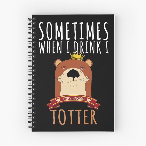 Item preview, Drunk Totter Otter Drinking Funny Animal designed and sold by Basti09.