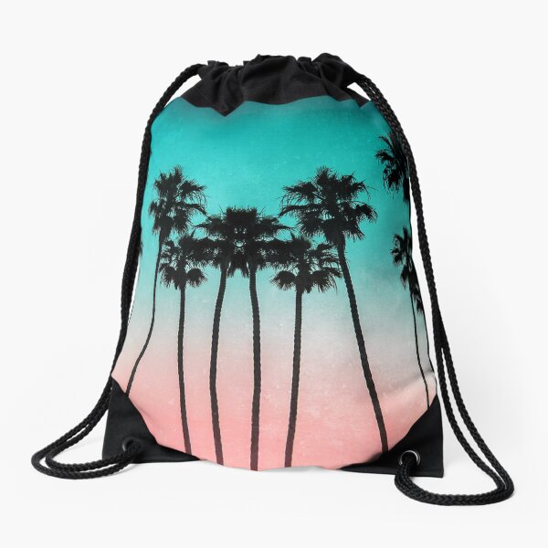 Palm Trees 3 Drawstring Bag