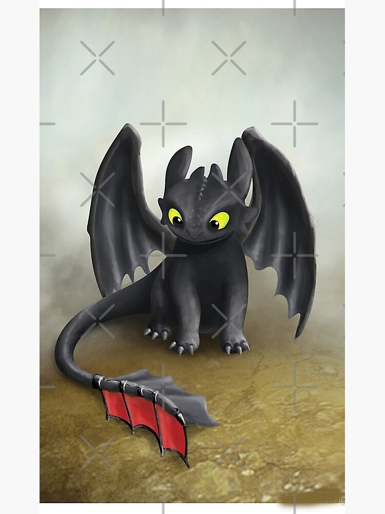 Toothless Dragon Premium Matte Vertical Poster sold by Meg Rhoades, SKU  40809439