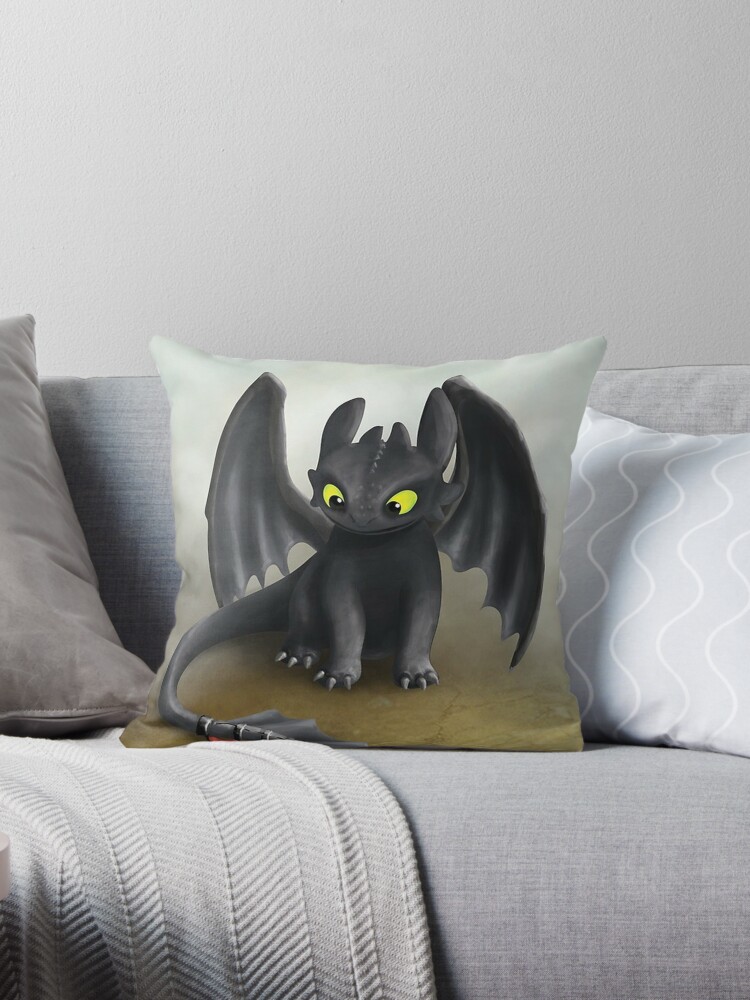 toothless dragon pillow