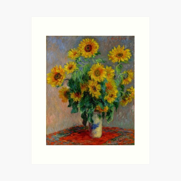 Aperçu de l'œuvre Monet - Tournesols créée et vendue par Chunga.
