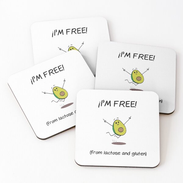 Item preview, I'm free (from lactose and gluten) designed and sold by TheSpecialDiet.