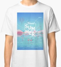 Holiday Summer Adventure in Nature, Trendy Design "Magic Travel, Tropical Summer" - Collection Classic T-Shirt