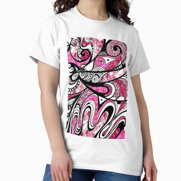 Doodle in Pink Classic T-Shirt