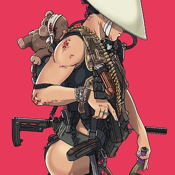 Imagen de la obra Apocalipsis militar mujer soldado de hiwez