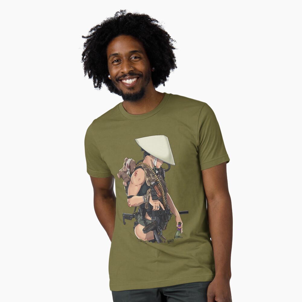 Vista previa del artículo con la obra «Camiseta de tejido mixto», diseñado y vendido por hiwez.