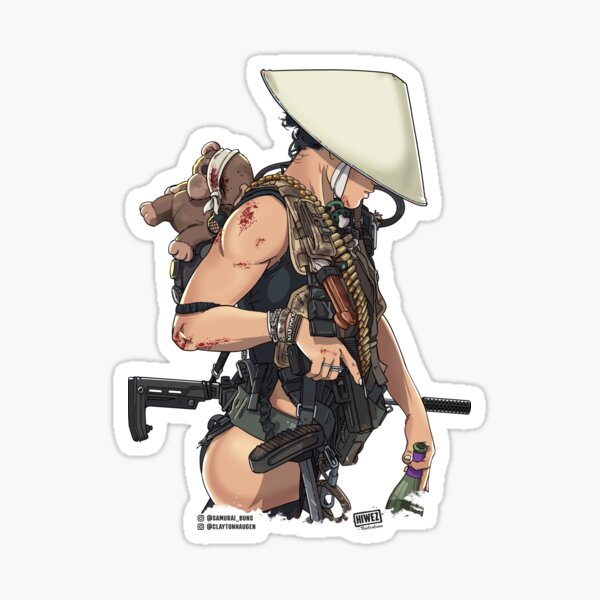 Soldat militaire de l'apocalypse Sticker