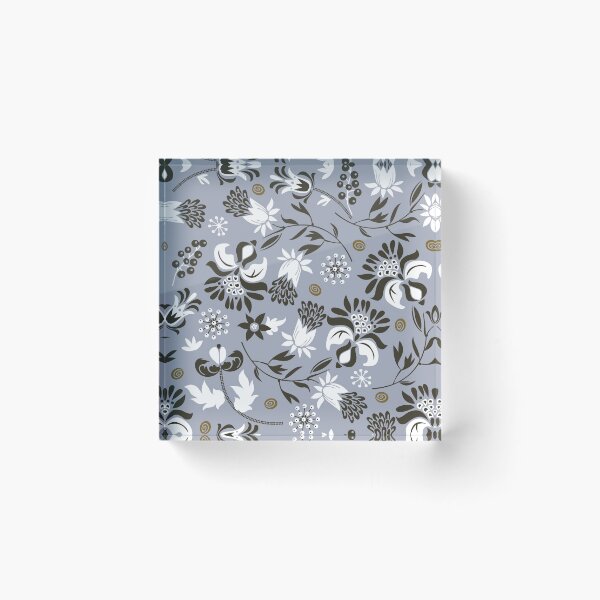 Item preview, victorian floral | slate gray  designed and sold by camcreativedk.