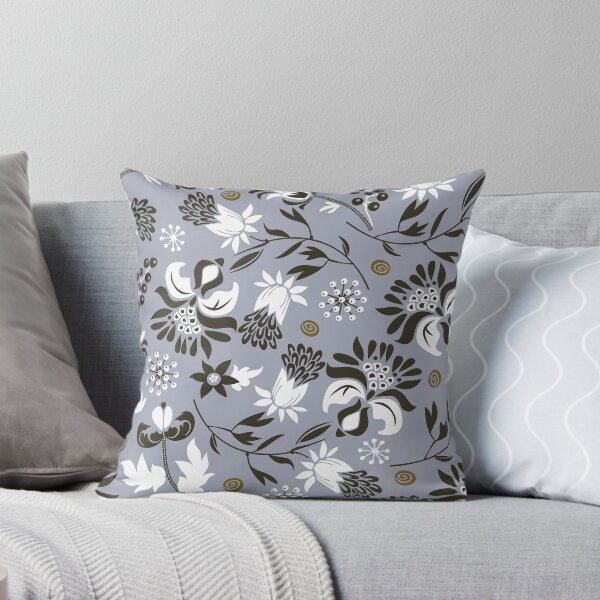 Item preview, victorian floral | slate gray  designed and sold by camcreativedk.