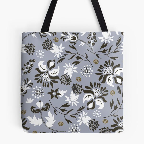 Item preview, victorian floral | slate gray  designed and sold by camcreativedk.