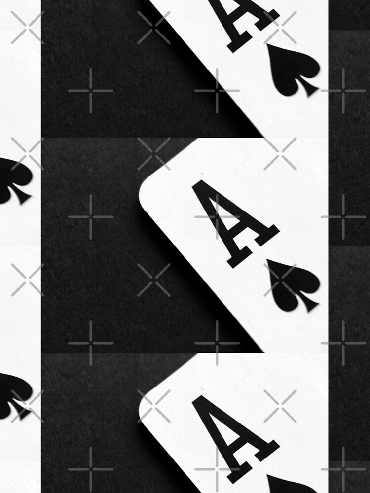 Ace of Spades Monochrome Playing Card by CreativeBridge