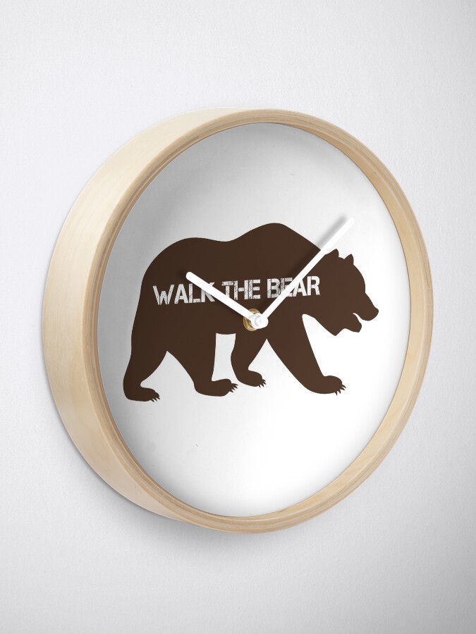 Alternate view of Walk the bear (Plimba ursu') Clock
