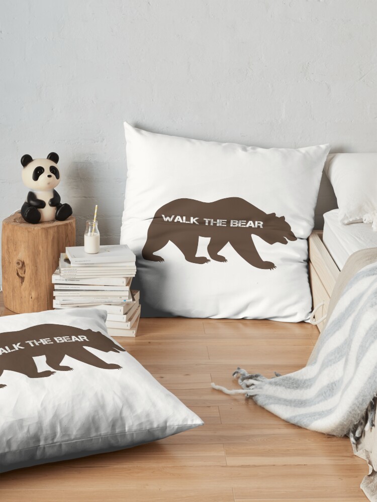 Alternate view of Walk the bear (Plimba ursu') Floor Pillow