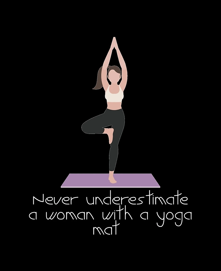 Funny Yoga Shirt - Never Underestimate The Power Of A Woman With A Yoga Mat  iPad Case & Skin for Sale by Galvanized