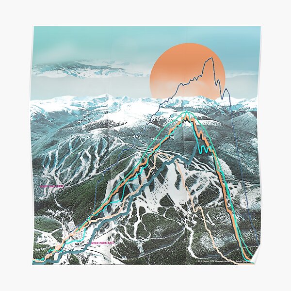 Ski Map Poster