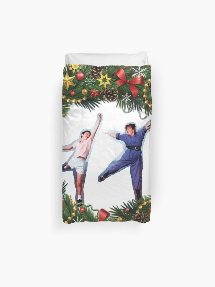 Mrs Wilkinson And Billy Elliot At Christmas Duvet Cover By