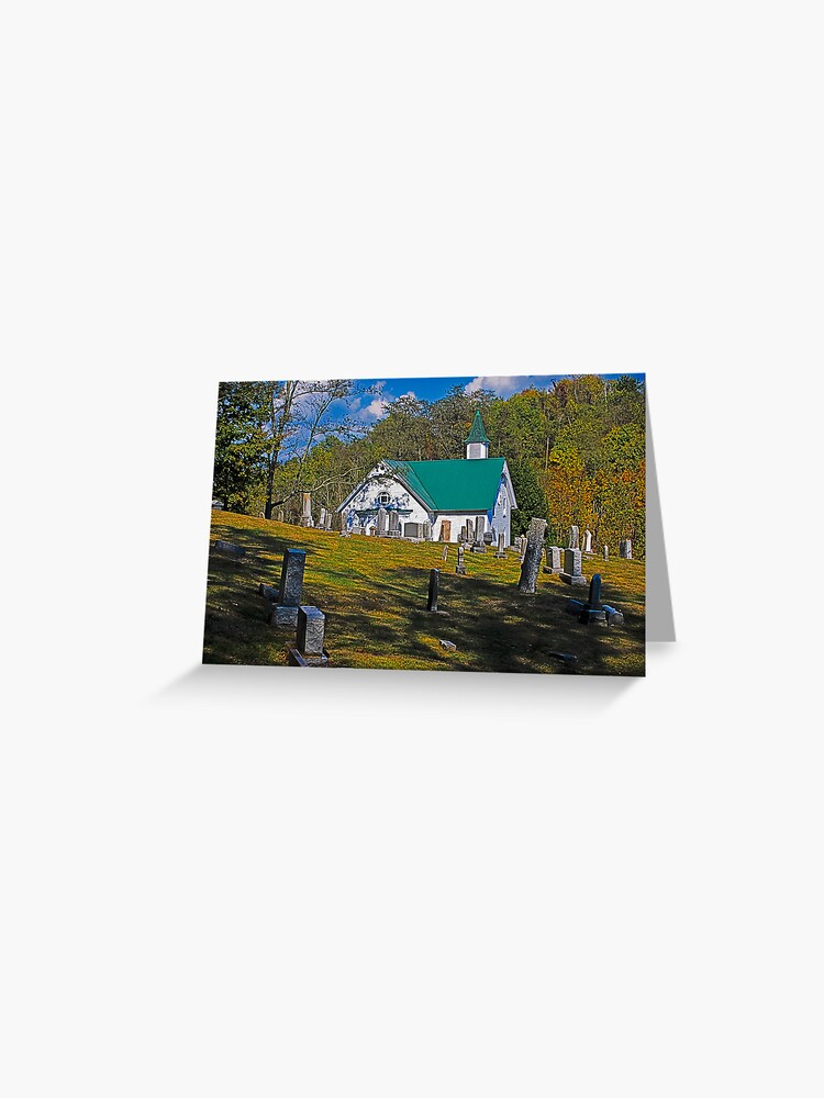 Thumbnail 1 of 2, Greeting Card, Mount Olive UMC, Jarvisville West Virginia designed and sold by mtbearded1.