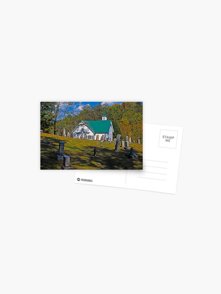 Thumbnail 1 of 2, Postcard, Mount Olive UMC, Jarvisville West Virginia designed and sold by mtbearded1.