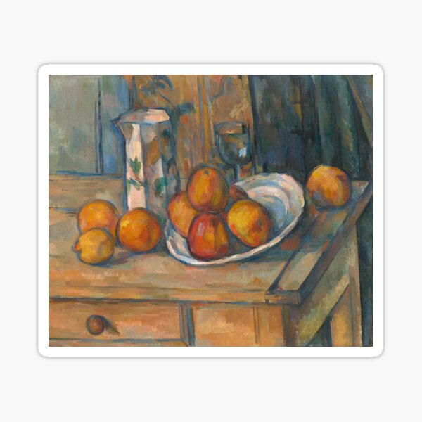Item preview, Paul Cézanne, Still Life with Milk Jug and Fruit, 1900 Painting designed and sold by VibrantDesign.
