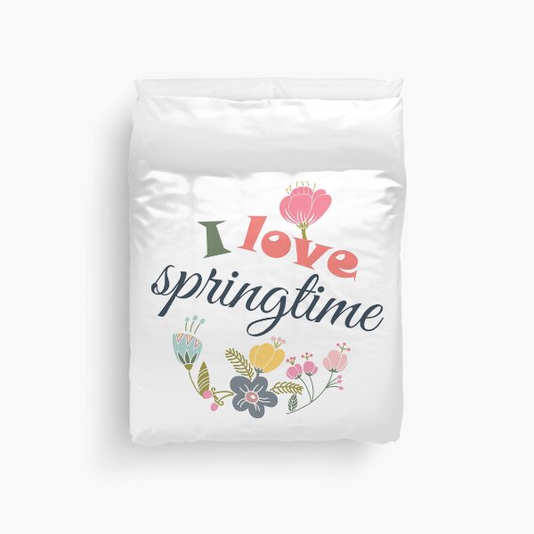Item preview, I Love Springtime Floral and Typography Colorful Design designed and sold by ankka.
