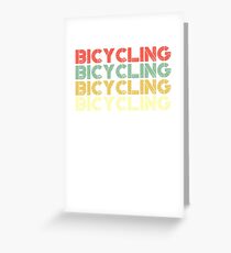 vintage bicycling - retro bicycling Greeting Card