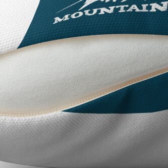 Alternate view of Mountains = life Throw Pillow
