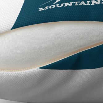 Alternate view of Mountains = life Floor Pillow