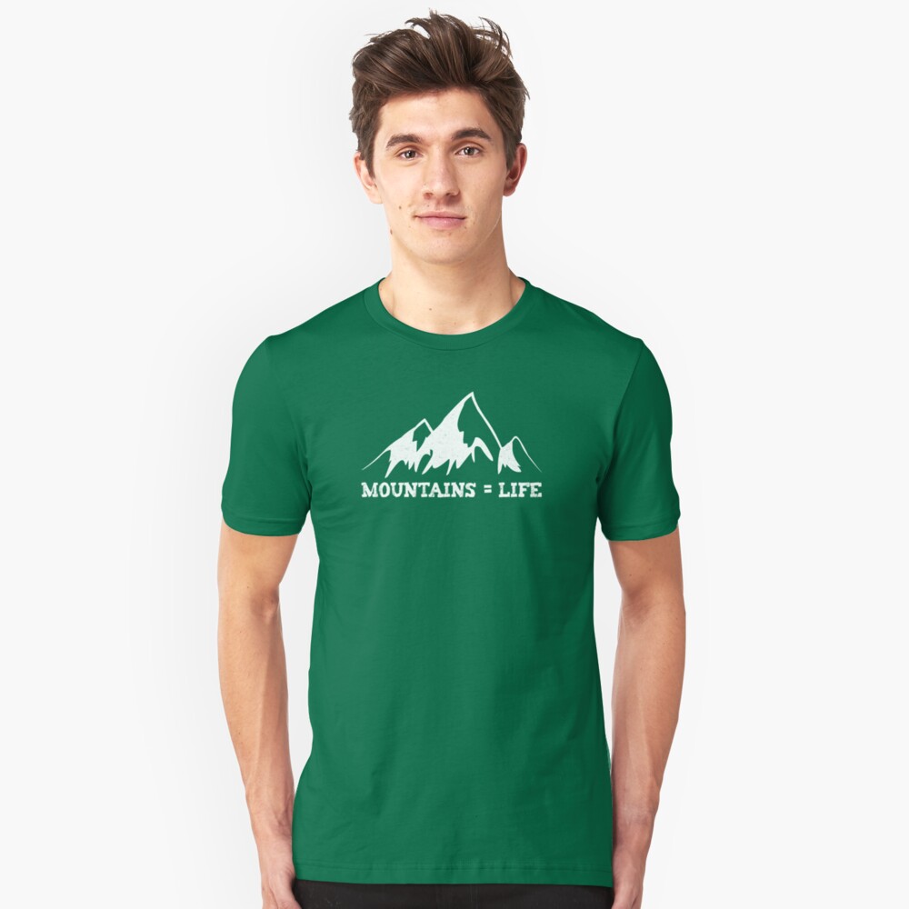 Mountains = life Slim Fit T-Shirt